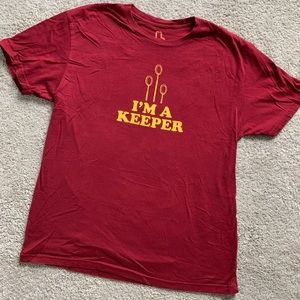 Harry Potter “I’m a Keeper” men’s large T-shirt